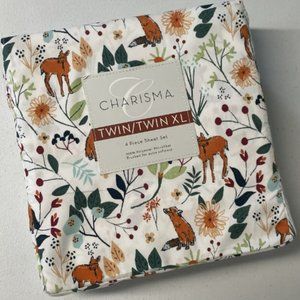 Charisma Microfiber Twin/XL 4-Piece Sheet Set Brushed for Extra Softness